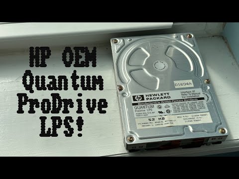 Iconic Early 90's Hard Drive- Quantum ProDrive LPS 52AT Sounds & running HDmotion + SpeedSYS
