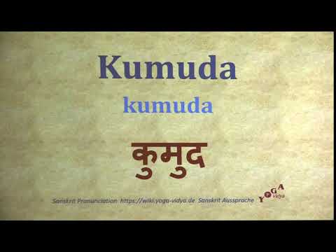 Kumuda Pronunciation Sanskrit कुमुद kumuda