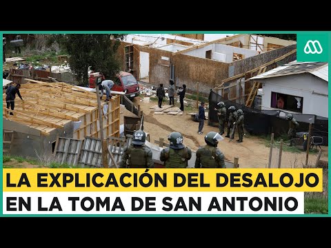 La explicación del desalojo en la megatoma de San Antonio