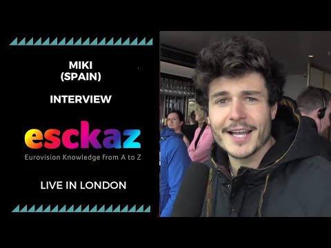 ESCKAZ in London: Interview with Miki (Spain at the Eurovision 2019)