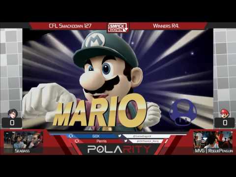 CFL Smackdown 127 WiiU - Seabass (Marth) vs MVG | RoguePenguin (Mario) - Winners R4