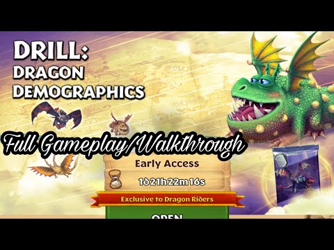 New Gauntlet - DRILL: DRAGON DEMOGRAPHICS Full Gameplay - Dragons: Rise of Berk