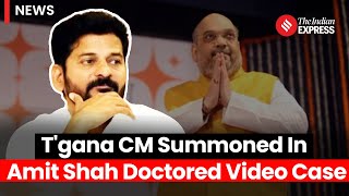 Amit Shah Fake Video: ‘Doctored’ Video of Amit Shah: Delhi Police Summons Telangana CM Revanth Reddy