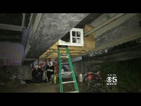Homeless Person's Tiny, Makeshift Loft Ordered To Be Dismantled