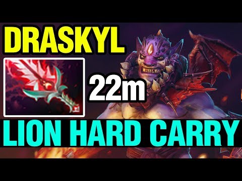 LION HARD CARRY - Draskyl WITH BLOODTHORN - Dota 2