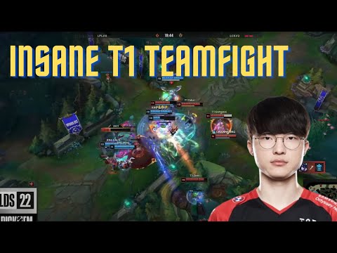 Insane TEAMFIGHT by T1 vs LPL