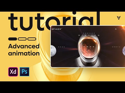 Free Adobe XD Advanced Animation Tutorial SpaceX redesign #1