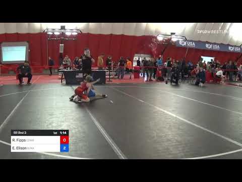 38 Kg Rr Rnd 3 - Revin Fipps, Cowboy Wrestling Club Vs Epenesa Elison, Sunkist Kids