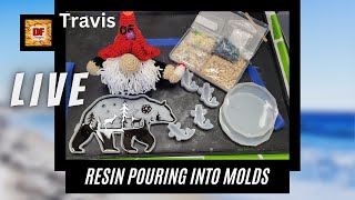 Resin Pouring Into Molds | Bear Layer 2 & Some Other Fun Molds Plus A Giveaway | Resin Art