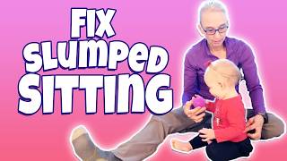 Baby Sitting Slumped? Try This Simple Trick for Upright Sitting 👶🏻 | Pediatric PT with Ellia #28
