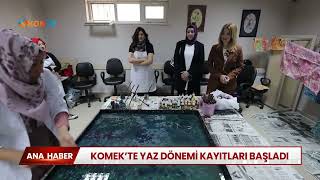 KOMEK'te yaz dönemi kayıtları başladı