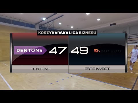 Dentons vs Erte Invest - XI kolejka - I Liga Warszawa - Koszykarska Liga Biznesu