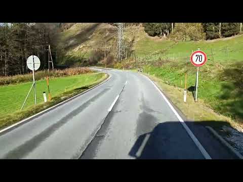 Driving in Austria B146. Hall- A9 autobahn