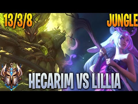 Hecarim vs Lillia Jungle - Challenger 10.22