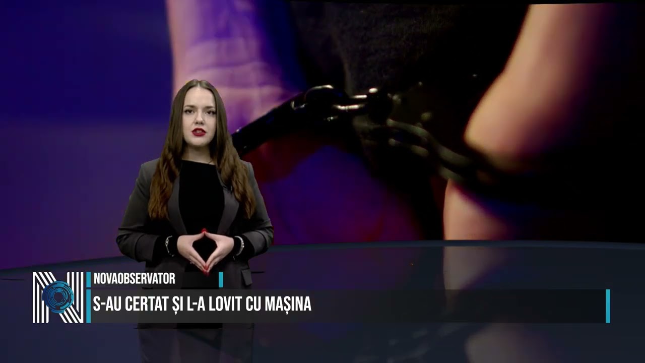 S-au certat și l-a lovit cu mașina