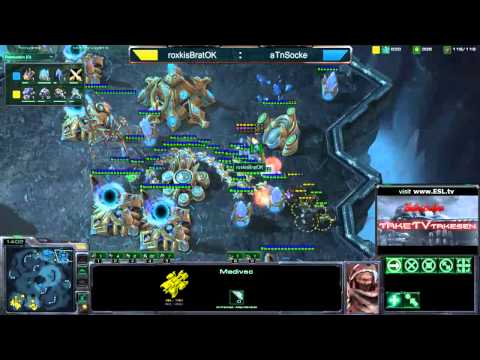 Starcraft II G73 Socke(P) vs BratOK(T) Xel Naga Caverns