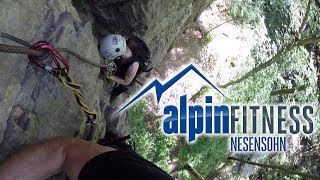 preview picture of video 'Örflaschlucht Klettersteig - Örfla Canyon via Ferrata'