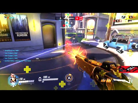 Surefour Ashe gameplay on Numbani map! [ Overwatch Season 33 Top 500 ]