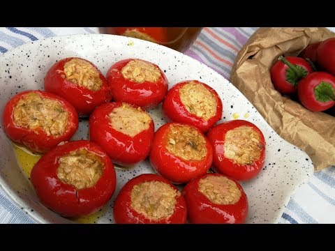 STUFFED CHERRY PEPPERS in olive oil