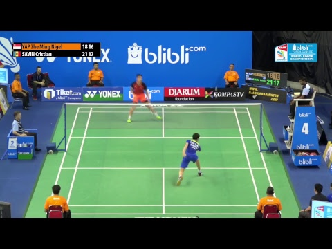 WORLD JUNIOR CHAMPIONSHIPS 2017 | MS | YAP (SGP) vs SAVIN (MDA)