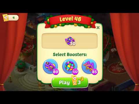 Homescapes Holiday Season Level 46 With No Boosters - Christmas