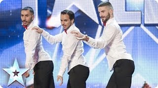 Yanis Marshall Arnaud and Mehdi in their high heel