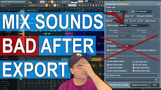 Why Your Mix Sounds BAD after Export from FL Studio, Ableton etc...