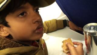 preview picture of video 'Akash Ray enjoying a Diet Coke on Indigo airlines'