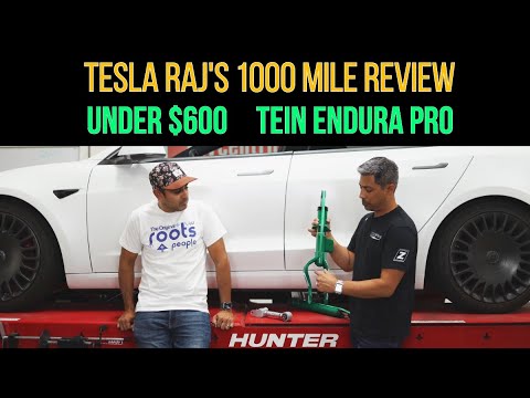 @TeslaRaj gives feedback about the Tein EnduraPro for his Tesla Model 3. Is it that good?!?!