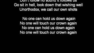 Wretch 32 feat. Example - Unorthodox Lyrics On Screen