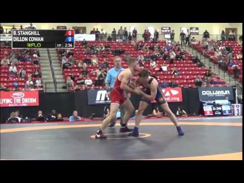 75 kg SF - Barrett Stanghill (NYAC) vs Dillon Cowan (Army WCAP)