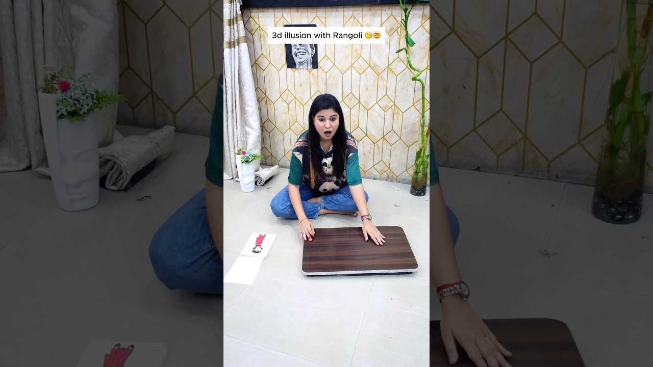 3d Rangoli queen 🔥 #shorts #shikhasharma