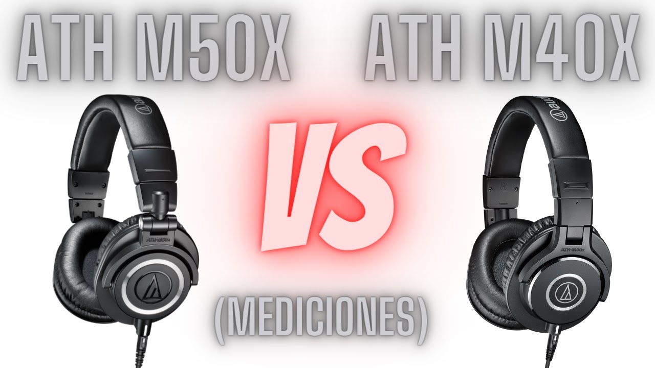 AURICULARES AUDIOTECHNICA🎧 M50X VS M40X 🎧MEDICIONES  Y COMPARACIÓN  !!!!!!