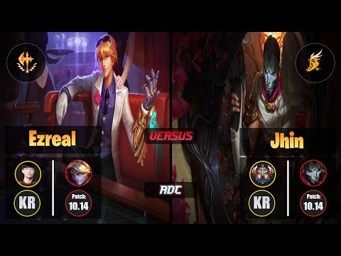 Viper EZREAL (ADC) [Conqueror] VS JHIN - Challenger KR Patch 10.14