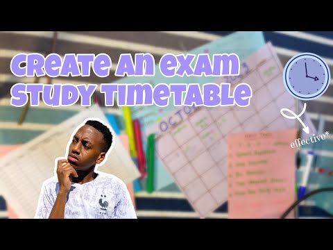This is The PERFECT Exam Timetable : (realistic exam schedule) || I AM KOKETSO
