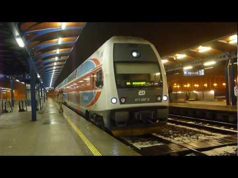 ČD 471.037 - Odjezd vlaku Os 6949 - Ústí nad Labem hl.n., 29.1.2013