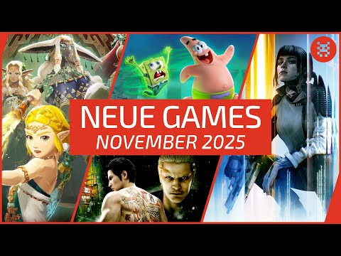 Neue SPIELE im NOVEMBER 2025 für PS5, Xbox Series X, Nintendo Switch 1 + 2 & PC