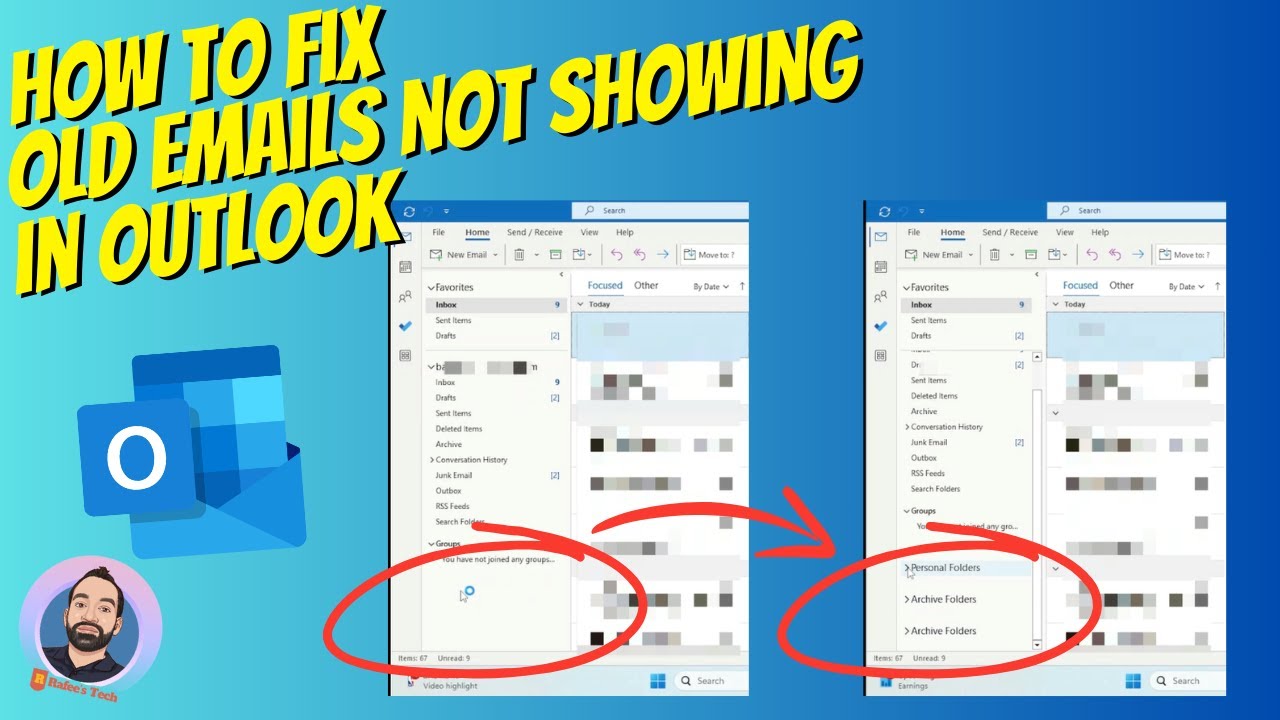 How to fix old emails not showing in outlook