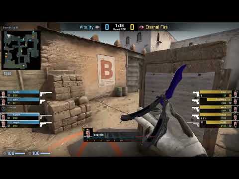 CS:GO POV Demo Vitality dupreeh (23/14) vs Eternal Fire (de_dust2) @ PGL Major Antwerp 2022 Europe