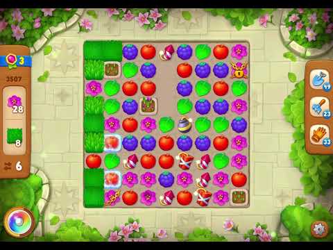 GardenScapes Level 3507 no boosters (13 moves)