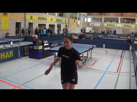 Tischtennis Stativ Bayer M 2017 Buxheim   15  Johanna Dietrich Regensburg vs Sarah Mantz Schwabhause