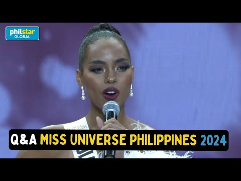 Q&A Portion: Miss Universe Philippines 2024
