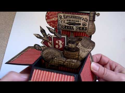 Graphic 45 Typography Pop Up Box Card