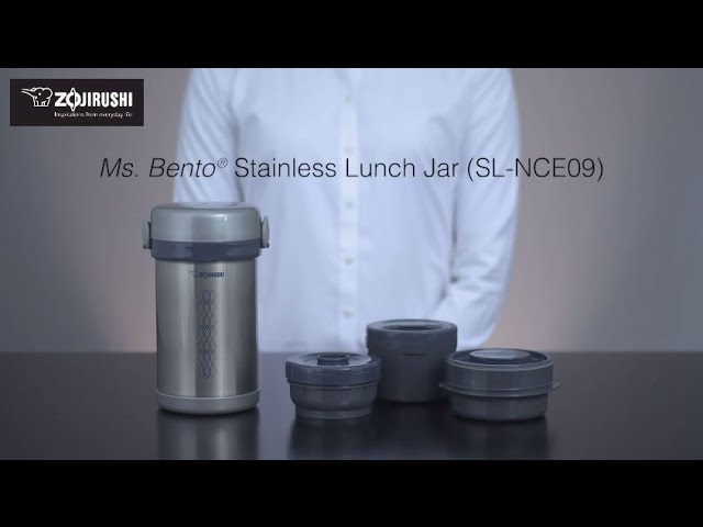 Набір для ланчу ZOJIRUSHI SL-NC09ST Steel Відео