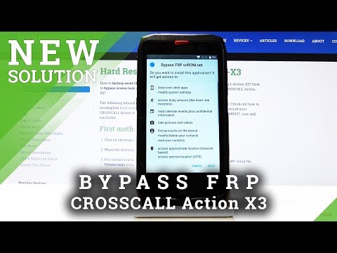 How to Bypass Google Protection in CROSSCALL Action X3  - Skip Factory Reset Protection
