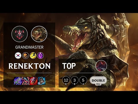 Renekton Top vs Sion - KR Grandmaster Patch 11.3