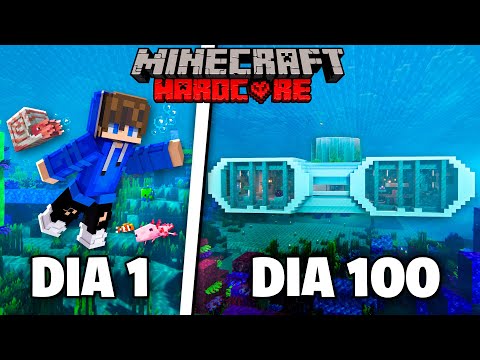 I SURVIVED 100 DAYS BUILDING AN UNDERWATER BASE IN HARDCORE MINECRAFT