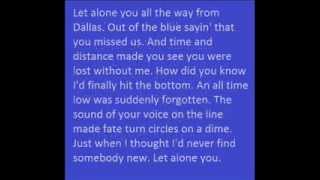 Easton Corbin Let Alone You With Lyrics