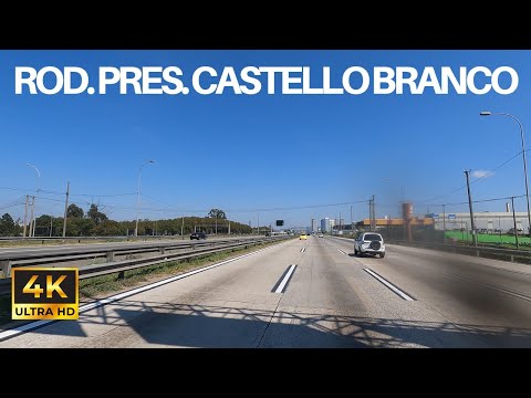 SÓ ESTRADA: Rodovia Presidente Castello Branco (SP-280) - SENTIDO INTERIOR | BR 374 | 4K