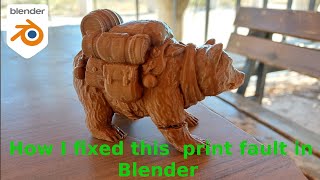 Fixing 3D Print Fault in Blender